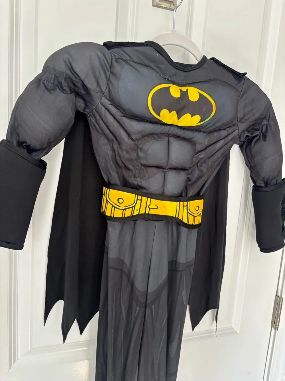 🎃Rubie's Black and Yellow Padded Batman Costume with Cape And Mask🎃